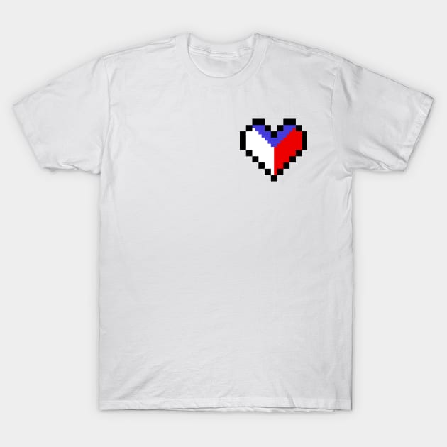Czech Heart T-Shirt by Molenusaczech